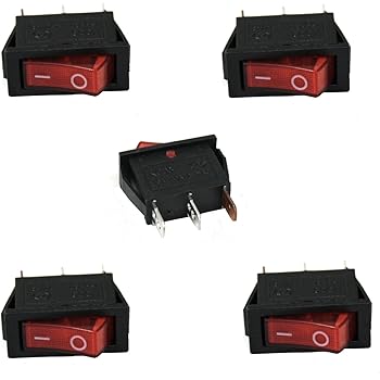 Interrupteur Bipolaire à Encastrer ElectroDH – 10A 250V, Levier On/off, Connexion 4 Vis – Parfait Pour L'électricité Maison