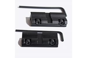 NOGA 2pcs / Set Picatinny/W 3/8 "11mm Dovetail à 7/8" 20mm Weaver Rail Adapter Mount Tactical Hunting Rifle Gun Scope Mount Base