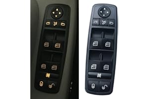 GEEANDLY Interruttori a pulsante per auto Pulsantiera Finestra A1698206710 Compatibile con Classe A W169 Classe B W245 2006-2012