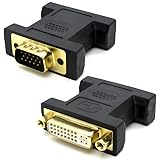 VMOJO DVI to VGA adapter DVI-I 24 + 5 Female Compatible with DVI-D (24 + 1) to VGA HD15 Male converter digital to analog adap