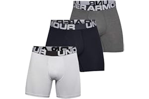 Under Armour Charged Cotton 15 cm, 3-pak, męskie bokserki zapewniające pełny komfort, szybkoschnąca bielizna męska
