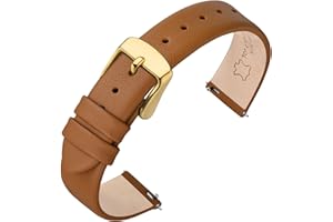 ANNEFIT Watch Straps for Men Women, Top Grain Leather Watch Band with Quick Release, Band Width 12mm 13mm 14mm 16mm 18mm 20mm 22mm