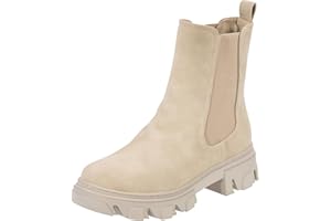 Palado Chelsea Boots Damen Caprera - moderne Kunstleder-Stiefeletten - leicht gefüttert für Herbst und Winter - mit robuster und rutschfester Profilsohle
