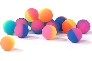 WELLGRO Flummi Frost Ø 24 mm – Flummis de colores, bola de saltar, obsequios, tómbola, cantidad a elegir, número de piezas: 15 unidades