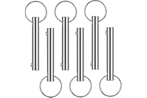 xianzhanEU 6 PCS Perni a Sgancio Rapido, perni di sgancio rapido in acciaio inox, 8mm,adatto per cantieristica navale, trattori, attrezzi agricoli,ecc