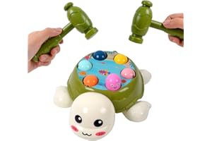 DOINFUN Whack A Mole Game, Pounding Toddler Toys for Boys Girls, Hammer Games Early Developmental Toy with 2 Hammers, Interactive Educational Toy for Baby Kids