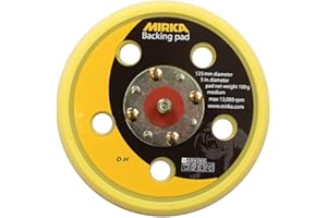 Mirka 8295192111 Plateau de ponçage Semi-Rigide Auto-agrippant 5/16 " 5 Trous 125 mm