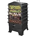 Garden Composting Waste Box Recycling Storage, 100L 5 Floors Compost Bins Garden, Tumbling Composter Dual Rotating Batch Compost Bin, for Kitchen Garden Yard