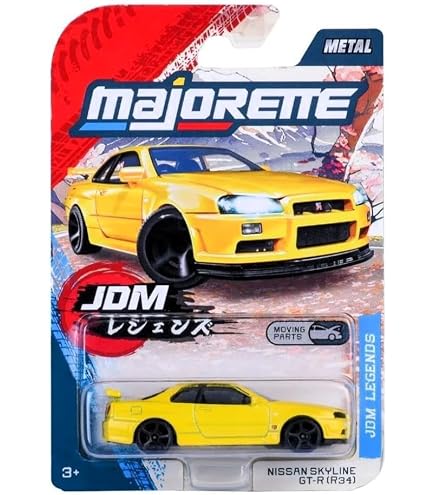 Majorette JAPAN SERIES NISSAN SKYLINE GT-R (34) : Amazon.com.tr