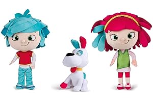 toysgiocattoli Peluche Yo-Yo Ragoo - Peluche Yo-She - Peluche Yo-He con Altezze proporzionate Personaggi 33 cm Circa - Cagnolino con Orecchie 24 cm