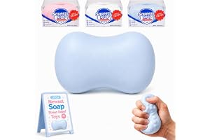 Crunchy Soap Squishy, Crunchy tvål Squishy tvål Squishies | Slow Rising Squeeze squishys stressboll Asmr pärla fylld klämleks