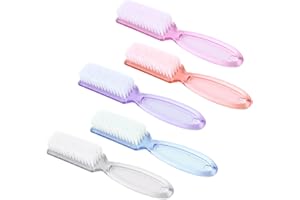 CVFRTT 5 Stück Nagelbürsten Mit Langem Griff, Professionelle Nagelbürsten, Nagelbürsten Mit Griff, Nagelbürsten Mit Weichem Griff, Geeignet Zum Reinigen Von Händen Und Fußnägeln