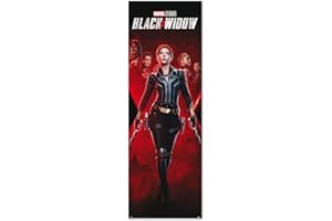 Grupo Erik: Poster da Porta Black Widow | Poster da parete Black Widow, 53x158cm, carta lucida | Poster da muro, Poster ragazzo, Poster camera da letto, poster Marvel