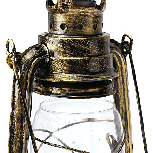 KING DO WAY Retro Rustikalen Laterne Lampe Wand Antiken Wandleuchter vintage lichtanlage outdoor e27 Bronze - 5