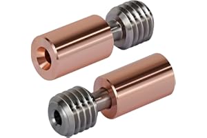 APAAZO Compatible with Creality K1/ K1 Max Hotend Kit Ceramic Heating Block Bi-metal Heatbreak 300°C Extruder High Speed for Creality K1 Upgrade (Color : Bi-metal Throat)