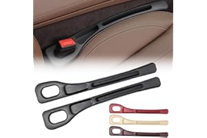 SHUOHONG 2 Stück Aufbewahrungsbox für Autositze, Universal Autositz Spaltfüller, Car Accessories Interior, Autositz Lückenfüller für Verhinderung des Herunterfallens Von Gegenständen (Schwarz)
