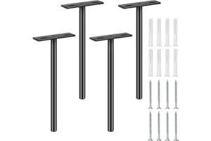 JTTXIU 4 szt. pływające wsporniki półek, wytrzymałe do dużych obciążeń ukryte wsporniki do półek, niewidoczne ukryte wsporniki do półek, montowane na ścianie, do drewnianych szafek, mebli, półek, dekoracji