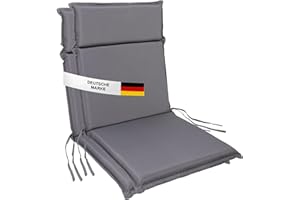 ALBATROS INTERNATIONAL Albatros - Juego de 2 cojines para sillas de jardín (99 x 45 cm, respaldo alto, resistente a los rayos UV, impermeable, adecuado para sillas plegables)