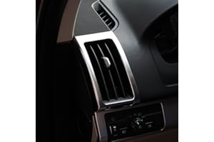 DIYUCAR Accessorio per auto, copertura con cornice cromata per prese d'aria, in plastica ABS