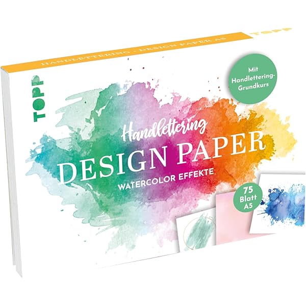 Ursus 24949299 handlettering papier, Colour Mix, DIN A5, 200 210 g/m²