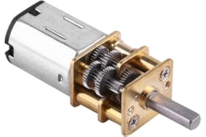 WALFRONT DC 6V Moteur d'engrenage de couple élevé 1: 1000, Moteur de vitesse de réduction 10/15/20 RPM Pour Robot intelligent Jouet de voiture, Moteur de réduction de jouets d'avion modèle (6V 10RPM)