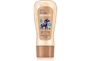 My Little Miracle Bubbly Baby Oil Gel Shea & Kakaobutter, ideal für Baby-Massage, spendet Feuchtigkeit und schützt vor Trockenheit, 200 ml