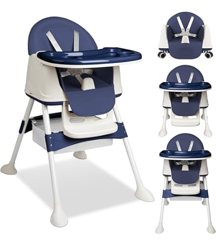 Mobilier Enfant Pratique Chaise Haute Bébé Convertible 5-en-1 COSTWAY | Avec Plateau Et Panier | Hauteur Réglable 3 Niveaux | 4 Mois à 6 Ans (Beige) Chaise Bébé Réglable