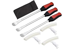 ALFFREUDE Tyre Lever, Tyre Mounting Iron, 3 Pieces, Tyre Lever Mounting Lever Tool, 3 Pieces Wheel Rim Protectors, Tyre Spoons Lever Iron Tool Kits for Bicycle Motorcycle