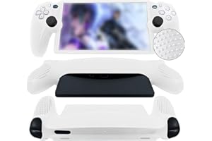 HOH Custodia Silicone compatibile con Playstation Portal Cover, Antiscivolo Protettiva Case compatibile con PS5 Portal Remote Player Handheld Console Shell Protezione antiurto 2023-Bianco