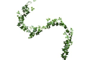 Veryhome Artificial Ivy Silk Fake Vine Wall Hanging Party Decoration Wedding Garland Greenery Leaves Garden Home Foliage Plants (Green)