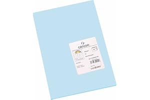 CANSON Iris Vivaldi - Paquet 50 feuilles de papier couleur A3 - 185g/m² - Bleu ciel