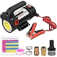 Oil Diesel Transfer Pump, DC12V 260W Electric Fuel Transfer Pump, Electric Oil Diesel Transfer Pump Fuel Extractor Self-Priming, Portable Oil Extractor Pump for Tractor Caravan Truck