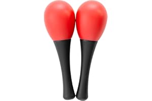 Mad About MAR01 Mini Maracas en Rouge Oeuf Shaker Maracas Paire de Percussions pour écoles et groupes de Percussion