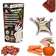 WiggleBoo Chicken, Carrot & Pumpkin Sugar Glider Treat | Travel Pack | Protein Rich | Natural Detoxifier | Crunchy Food Snack | 30g