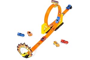 M MOLTO MOLTO | Pista de Coches Ultimate con Looping y un Coche | Looping Track 360 Grados | Parking de Juguete | Juguetes Educativos para el Desarrollo de Niños | A Partir de 3 Años