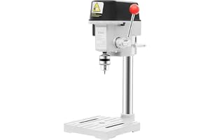 Donened Arbetsborrmaskin 340 W – professionell borrmaskin med 3 växlar – pelarborr för trä, metall, plast – 17 x 17 x 38 cm