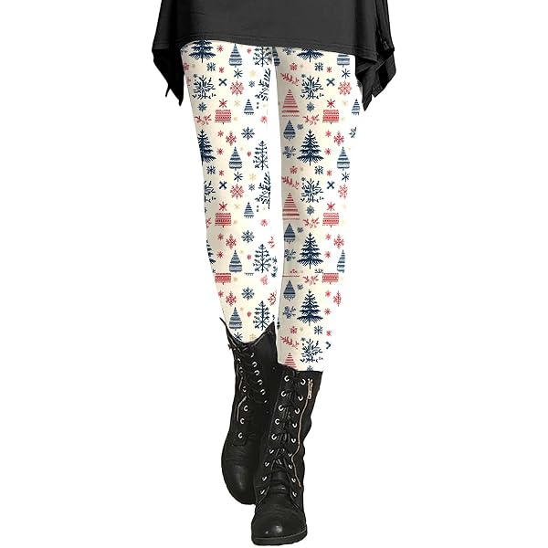 Hehiy Weihnachten Damen Leggings - Weihnachtsleggin Produktbild-Vorschau 4