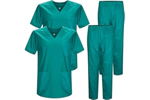 MISEMIYA Confezione da 2 Pezzi-Casacca E Pantaloni Sanitari BZ-2-817-8312 (Pacco da 2) Unisex-Adulto