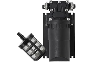 NS JUVYIG 12V Water Pump Transfer Pump High Pressure Self Priming Diaphragm Pump 1000 PSI 4L/Min for Caravan/Motorhome,Water Tap, Car Washing, Fish Tank, Outdoor Shower, Watering, Agricultural Spray (Black)