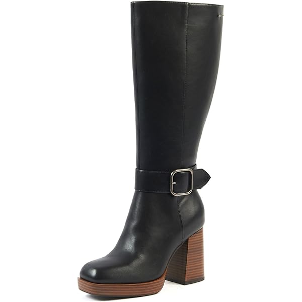 GABYLOU – Modèle SARAH – Bottes Hautes Femme Pieds Larges Mollets 2XL – Double Semelle Amovible, Talon 9 Cm – Fermeture Zip YKK – Élégance Et Allure Féminine – Idéal Occasions Spéciales Ou Bureau