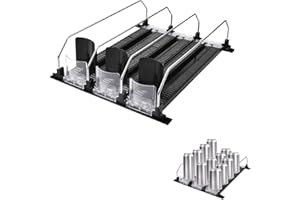 SCHYIDA Dispensador de Latas Automático Caben 12 Latas Organizador de Latas para Frigorífico Dispensador de Latas de Refresco de 330 ml 355 ml 440 ml 500 ml Soporte de Latas para Ordenar la Nevera