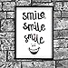 Produktbild Smile Motivational Inspirierende Love betreffende Intervall Zitat Poster Wall von inspiriert wallsâ ®