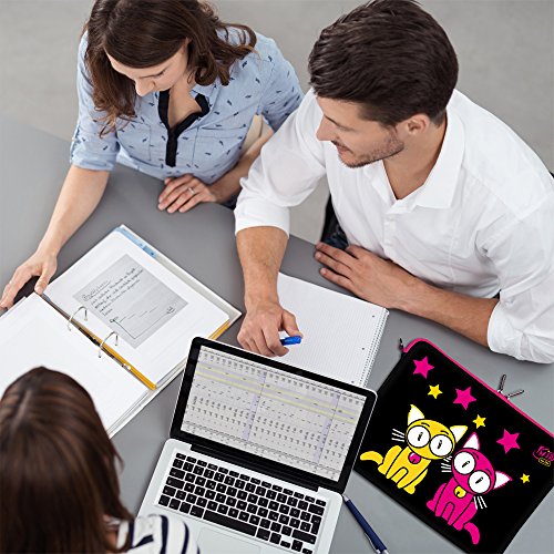 Kitty to Go LS144-17 Love Dreams Designer Schutzhülle für Laptops und Notebooks mit einer Bildschirmdiagonale von 43,9 cm (17,3 Zoll) pink-schwarz - 6