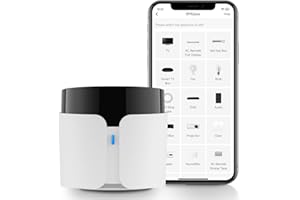 Broadlink Telecomando Universale a Infrarossi RM5plus, Controllo Vocale con Alexa & Google Assistant, Telecomando Smart Wi-Fi per TV, Clima, Ventilatori, Hub All-in-One con Scene & Timer