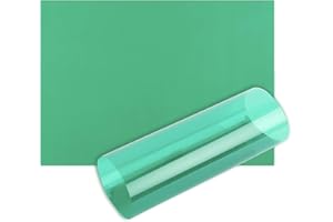 HABERCRAFTS Lot de 10 feuilles d'acétate A4 OHP - Film plastique transparent - Filtre à la lumière - Aide à la lecture - 100 microns - Format A4 - Vert