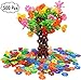 Produktbild Xiangtat Spielzeug Bausteine 500 Stück Interlocking Plastic Disc Set Lernspielzeug - Foster Kinder Kreativität, Fantasie, Farberkennung und Teamwork, Kleinkinder ab 3 Jahre