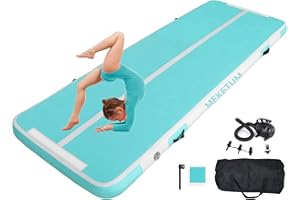 ‎MEKETUM MEKETUM Air Turn Track Matte 2m 3m 4m 5m 10/20cm Dicke Turnen Matten Aufblasbar Gymnastikmatte Rutschfest Sportmatte für Zuhause/Training/Tumbling/Yoga/Outdoor/Fitness
