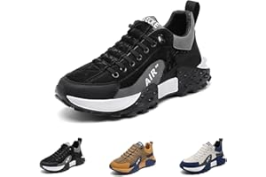 LOVEWLVNCL Baskets orthopédiques confortables for hommes 2024, chaussures orthopédiques imperméables, antidérapantes et respirantes, chaussures orthopédiques à enfiler à coussin d'air for hommes ( Color : Noir ,