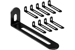 Jeboler vinkelfäste 72,5×24×15 mm, 10 st med 2 långhål hörnvinkelstöd