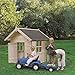 Produktbild Kinderspielhaus BIMBI aus Holz 110 x 110(H) CM